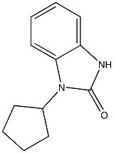 1-Cyclopentyl-1,3-dihydro-2H-benzimidazol-2-one 结构式