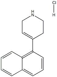 4-(萘-1-基)-1,2,3,6-四氢吡啶盐酸盐 结构式