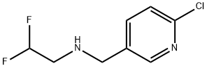 [（6-氯吡啶-3-基）甲基]（2,2-二氟乙基）胺 结构式