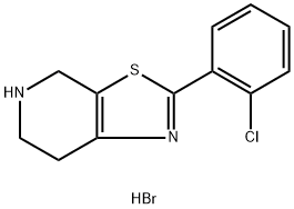 2-(2-chlorophenyl)-4H,5H,6H,7H-[1,3]thiazolo[5,4-c]pyridine hydrobromide 结构式