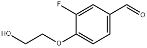 3-fluoro-4-(2-hydroxyethoxy)benzaldehyde 结构式