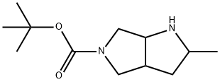 TERT-BUTYL 2-METHYLHEXAHYDROPYRROLO[3,4-B]PYRROLE-5(1H)-CARBOXYLATE 结构式