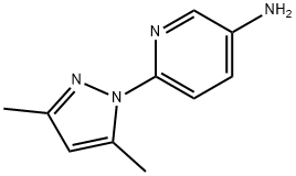 6-(3,5-dimethyl-1H-pyrazol-1-yl)pyridin-3-amine 结构式