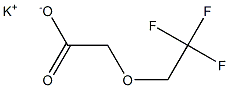 2-(2,2,2-三氟乙氧基)乙酸钾 结构式