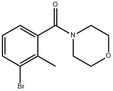 (3-Bromo-2-methylphenyl)-morpholin-4-yl-methanone 结构式