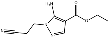 ethyl 5-amino-1-(2-cyanoethyl)-1H-pyrazole-4-carboxylate 结构式