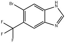 5-溴-6-(三氟甲基)-1H-苯并[D]咪唑 结构式