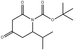 TERT-BUTYL 2-ISOPROPYL-4,6-DIOXOPIPERIDINE-1-CARBOXYLATE 结构式