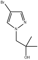 1-(4-溴-1H-吡唑-1-基)-2-甲基丙烷-2-醇 结构式