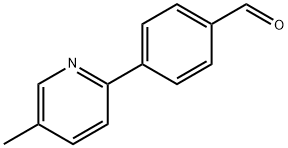 4-(5-甲基吡啶-2-基)苯甲醛 结构式
