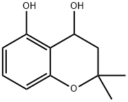 2,2-dimethyl-3,4-dihydro-2H-1-benzopyran-4,5-diol 结构式