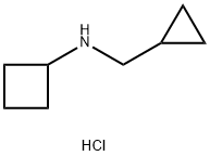 N-(环丙基甲基)环丁胺盐酸盐 结构式