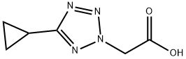 2-(5-CYCLOPROPYL-2H-1,2,3,4-TETRAZOL-2-YL)ACETIC ACID 结构式
