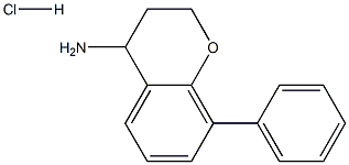8-苯基-3,4-二氢-2H-1-苯并吡喃-4-胺盐酸盐 结构式