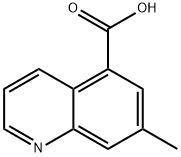 7-甲基喹啉-5-羧酸 结构式