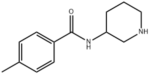 4-methyl-N-(piperidin-3-yl)benzamide 结构式