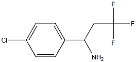 1-(4-氯苯基)-3,3,3-三氟丙烷-1-胺 结构式