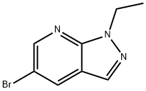 5-溴-1-乙基-1H-吡唑并[3,4-B]吡啶 结构式