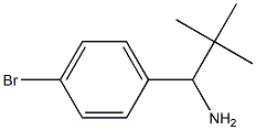 1-(4-bromophenyl)-2,2-dimethylpropan-1-amine 结构式