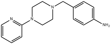 4-{[4-(吡啶-2-基)哌嗪-1-基]甲基}苯胺 结构式