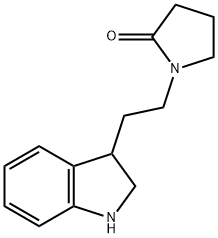 1-[2-(2,3-二氢-1H-吲哚-3-基)乙基]吡咯烷-2-酮 结构式