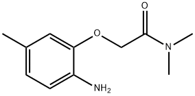 2-(2-氨基-5-甲基苯氧基)-N,N-二甲基乙酰胺 结构式