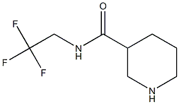 N-(2,2,2-trifluoroethyl)piperidine-3-carboxamide 结构式