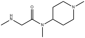 N-methyl-2-(methylamino)-N-(1-methylpiperidin-4-yl)acetamide 结构式