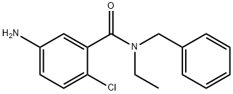 5-氨基-N-苯甲基-2-氯-N-乙基苯甲酰胺 结构式