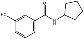 N-cyclopentyl-3-hydroxybenzamide 结构式