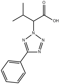 3-甲基-2-(5-苯基-2H-1,2,3,4-四唑-2-基)丁酸 结构式