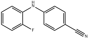 4-[(2-氟苯)氨基]-苯甲腈 结构式