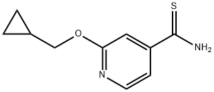 2-(环丙基甲氧基)-4-吡啶硫代甲酰胺 结构式