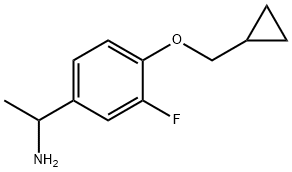 1-[4-(环丙基甲氧基)-3-氟苯基]乙烷-1-胺 结构式