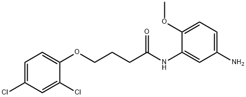 N-(5-Amino-2-methoxyphenyl)-4-(2,4-dichlorophenoxy)butanamide 结构式