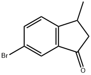 6-溴-3-甲基-2,3-二氢-1H-茚-1-酮 结构式