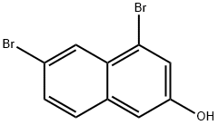 4,6-dibromonaphthalen-2-ol 结构式