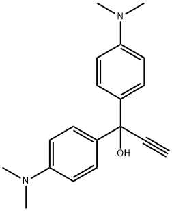 1,1-二(4-二甲基氨基苯基)-2-丙炔-1-醇 结构式