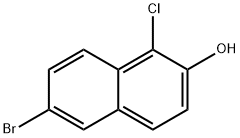 1-氯-2-羟基-6-溴萘 结构式