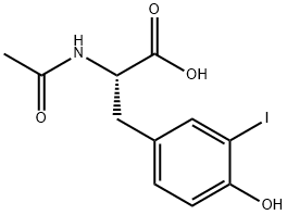 N-Acetyl-3-Iodo-L-Tyrosine 结构式