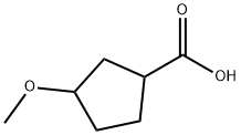3-甲氧基环戊烷-1-羧酸 结构式