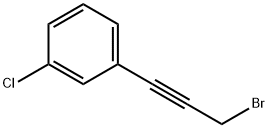 1-(3-溴丙-1-炔-1-基)-3-氯苯 结构式