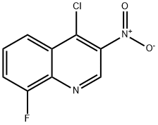 4-chloro-8-fluoro-3-nitroquinoline 结构式
