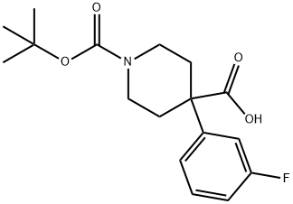 1-(Tert-butoxycarbonyl)-4-(3-fluorophenyl)piperidine-4-carboxylicacid