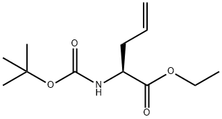 (2S)-2-tert-Butoxycarbonylamino-pent-4-enoic acid ethyl ester 结构式