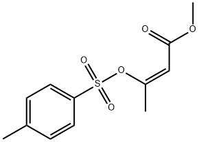 (Z)-3-(P-甲苯磺酰氧基)丁-2-烯酸甲酯 结构式