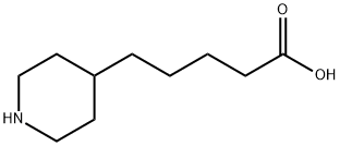 5-(Piperidin-4-yl)pentanoic acid 结构式