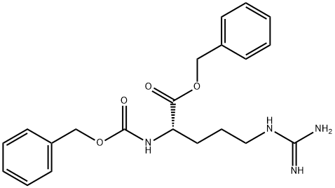 L-Arginine, N2-[(phenylmethoxy)carbonyl]-, phenylmethyl ester 结构式