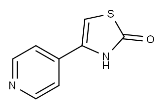4-(吡啶-4-基)-2,3-二氢-1,3-噻唑-2-酮 结构式