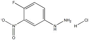 (4-氟-3-硝基苯基)肼盐酸 结构式